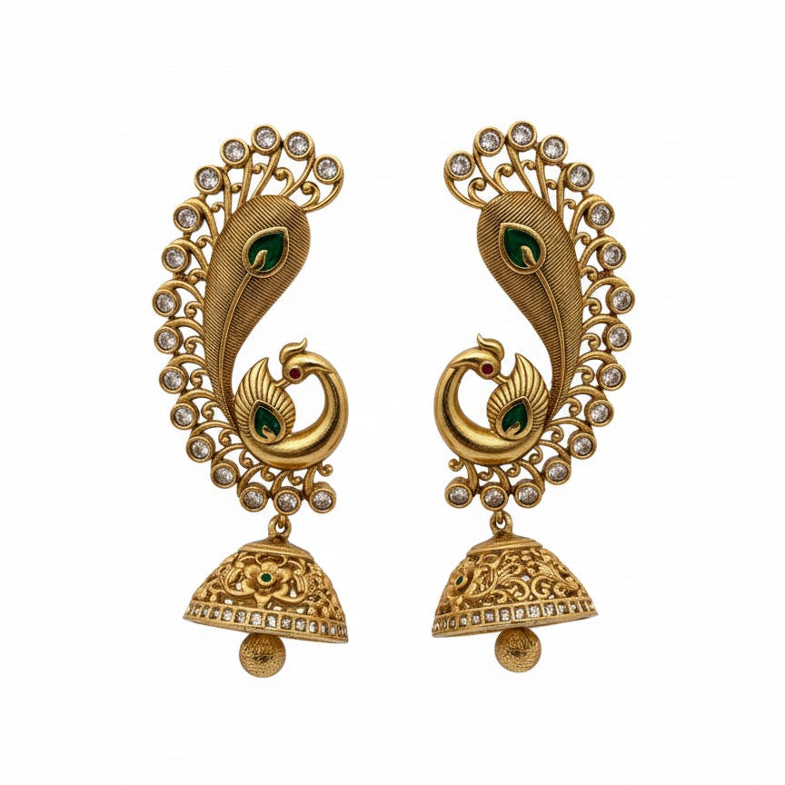 Golden Jagruti Earcuffs