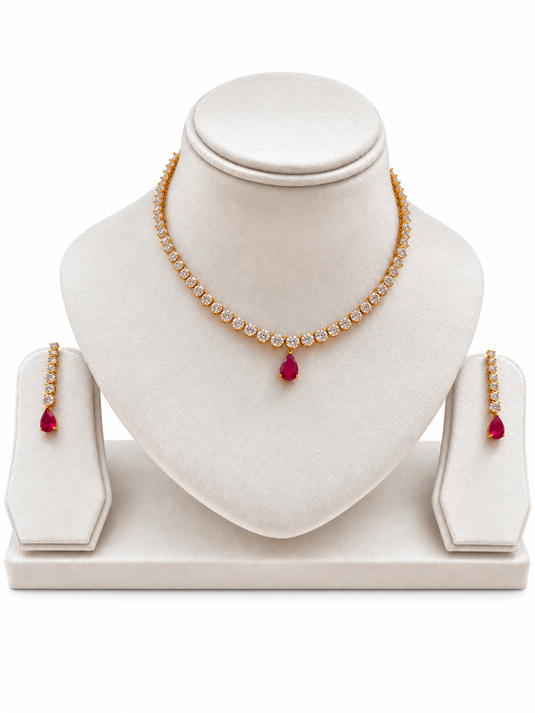 Ruby Red Swarovski set