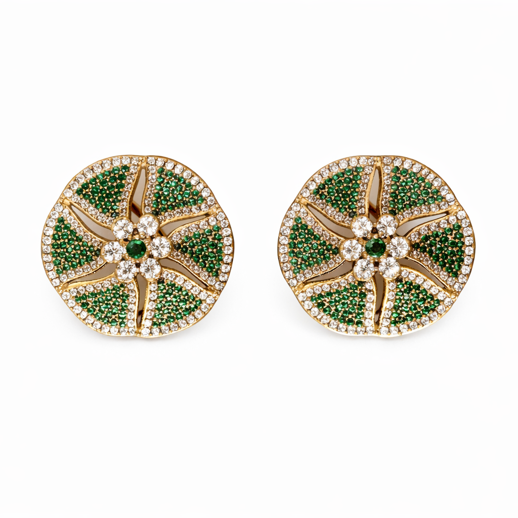 Emerald Luxe Studs