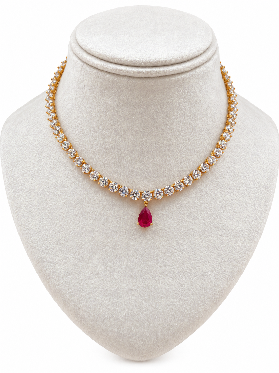 Ruby Red Swarovski set