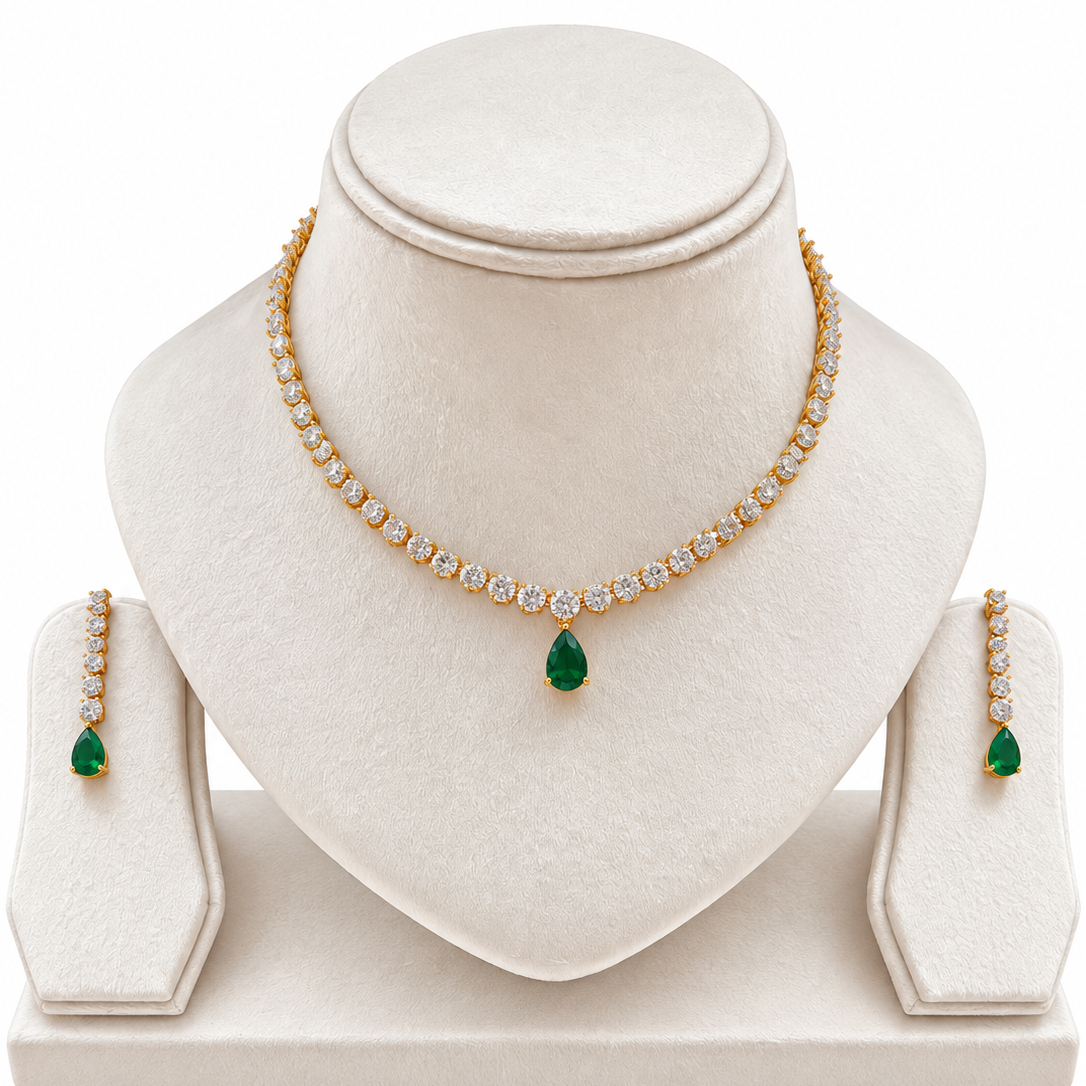 Emerald Swarovski set