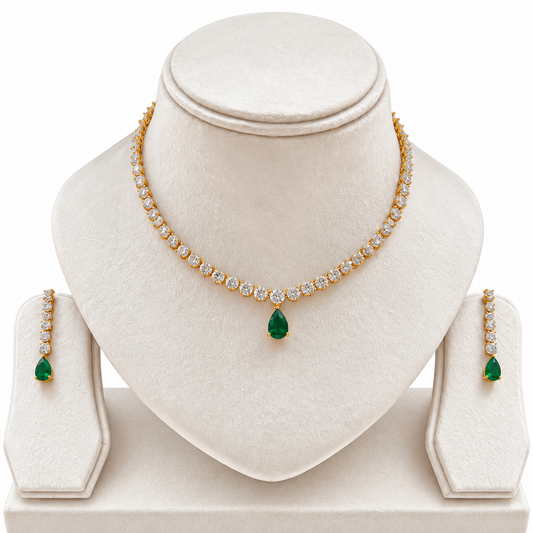 Emerald Swarovski set