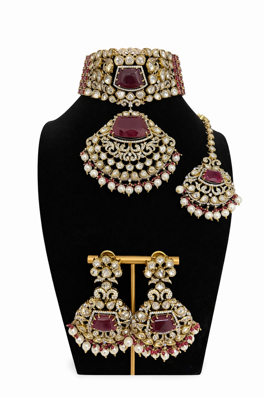 Imperial Ruby Pearl Set